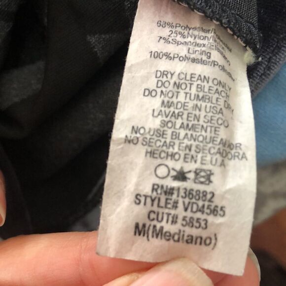 The Vintage Shop velvet body con dress M Gray - Picture 8 of 8